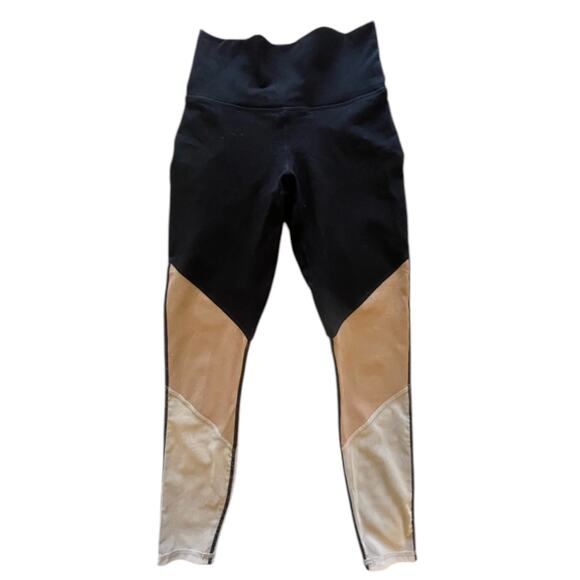 Fabletics Zone High-Waisted 7/8 Blk/Cafe Ole/Honey milk Size XXS - Picture 2 of 9